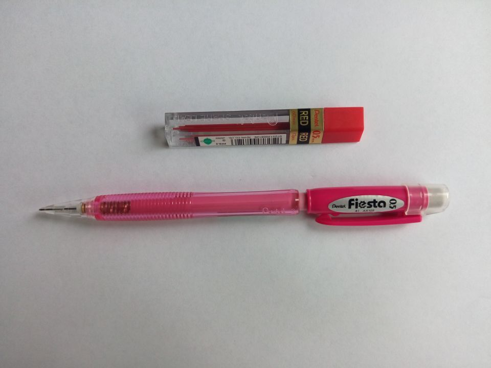Margin Pencil and Refill Lead,Red 0.5mm